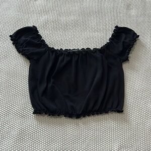 Black Summer Crop Top